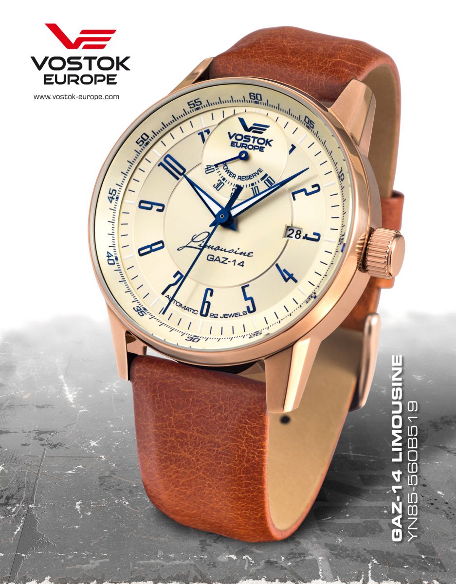 ЧАСЫ VOSTOK-EUROPE LIMOUSINE YN85-560B519 Power reserve